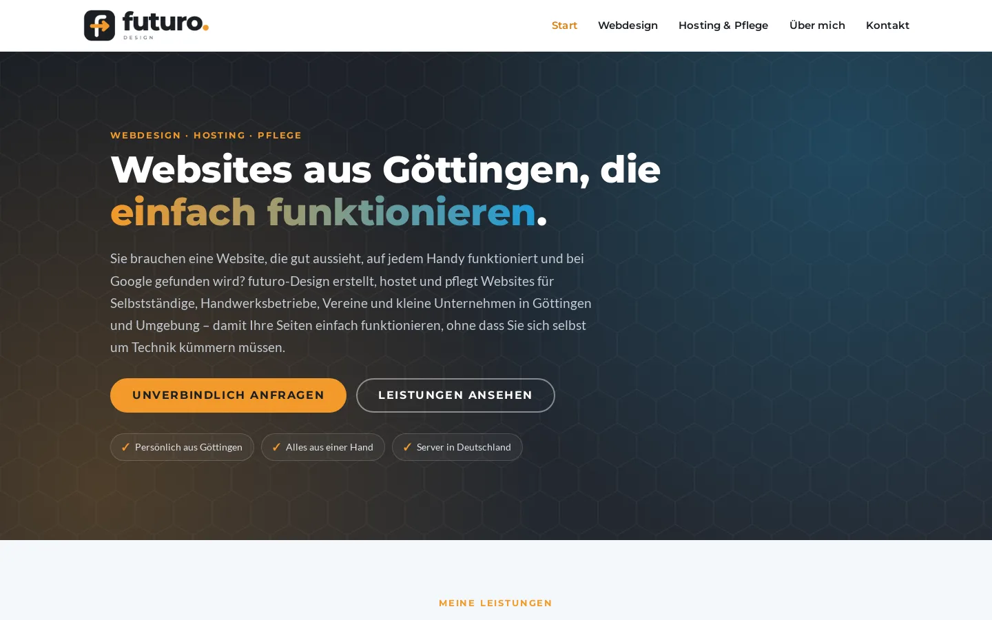 Neue Startseite von futuro-design.de