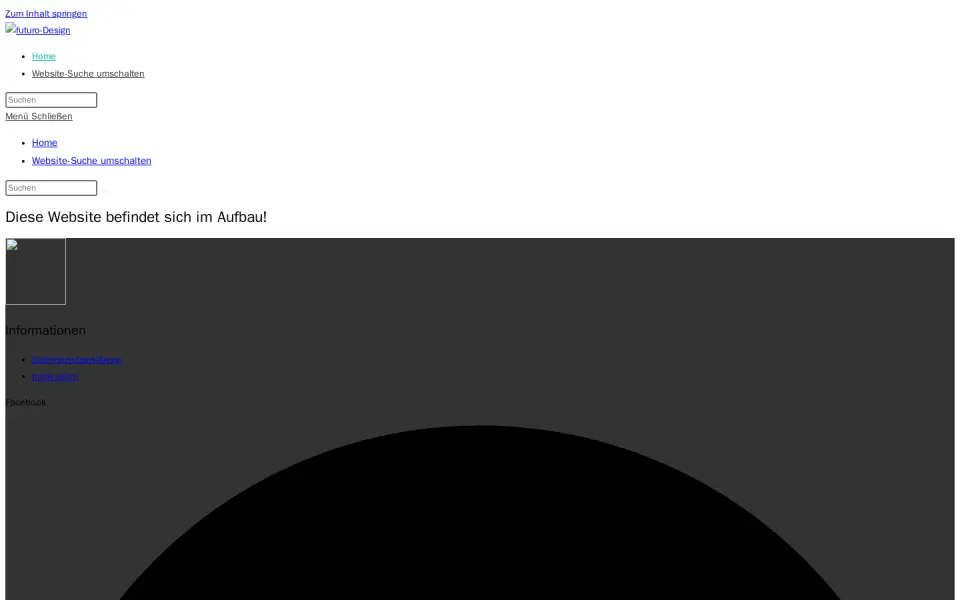 Alte Platzhalterseite von futuro-design.de